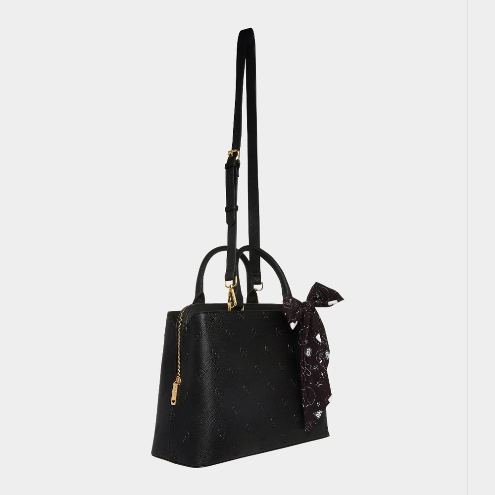 NWT Betsey Johnson Skullicious Satchel in Black - Online Exclusive Style - Picture 3 of 8
